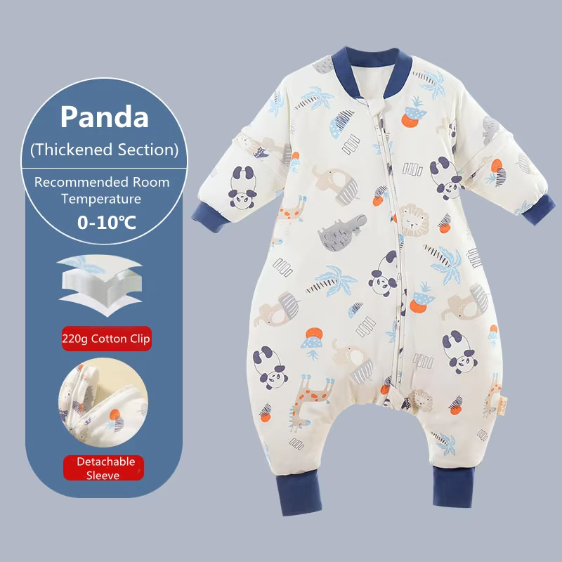 Baby Sleeping Bag Cartoon Children Pajamas Infantil Stuff For Four Seasons Cotton Toddler Sack Kids Sleepwear Bedding Jumpsuit
