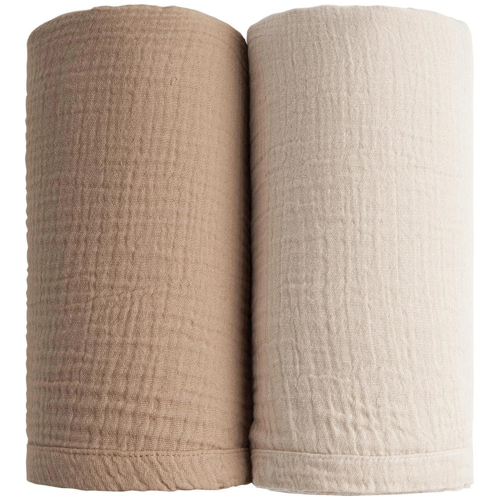 2PC/Set Baby Swaddle Blanket Bedding Soft Cotton Muslin Receive Blankets for Newborn Baby Wrap Stroller Cover Babies Acceesories