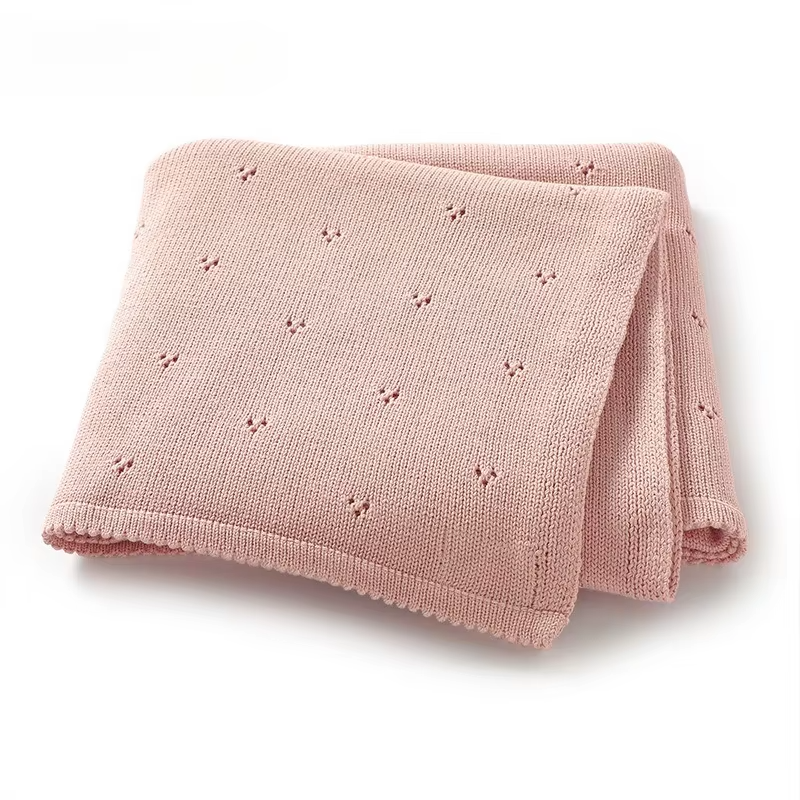 Personalized Baby Cotton Blanket for Newborn Stroller Swaddle Wrap Knit Infant Boys Girls Receiving Mats Super Soft Throw Quilt