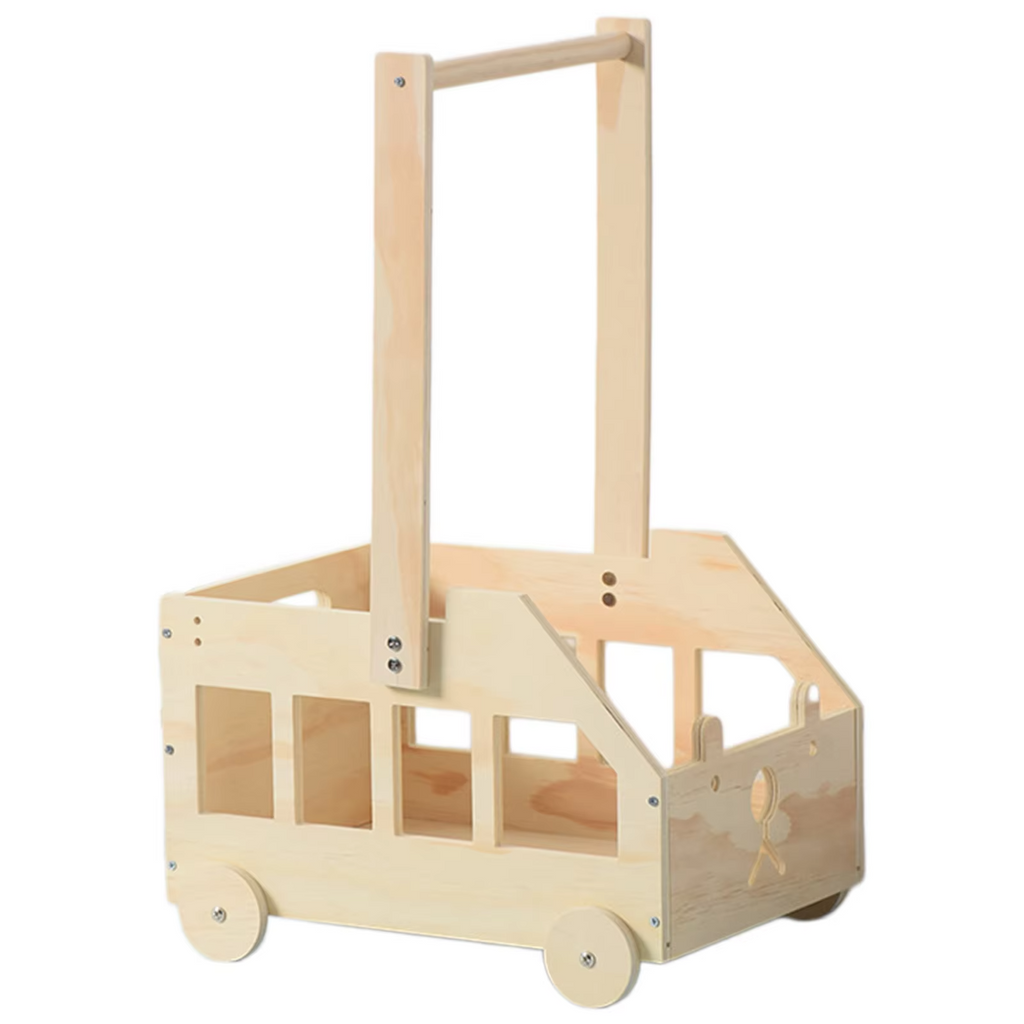 Wooden Baby Shower Crate Basket with Hangers Nursery Storage Box Easy To Install Universal for Newborn New Parents Welcome Gifts
