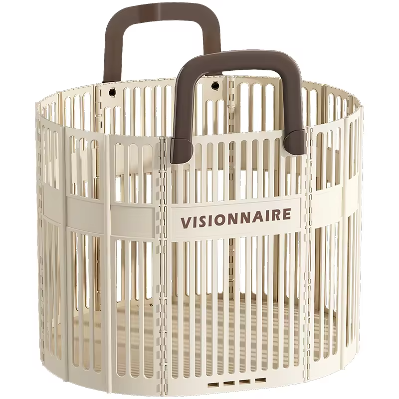 Foldable Laundry Hamper - Extra Large Dirty Clothes Basket for Bathroom/Bedroom, Spacious Collapsible Laundry Bag with Handles