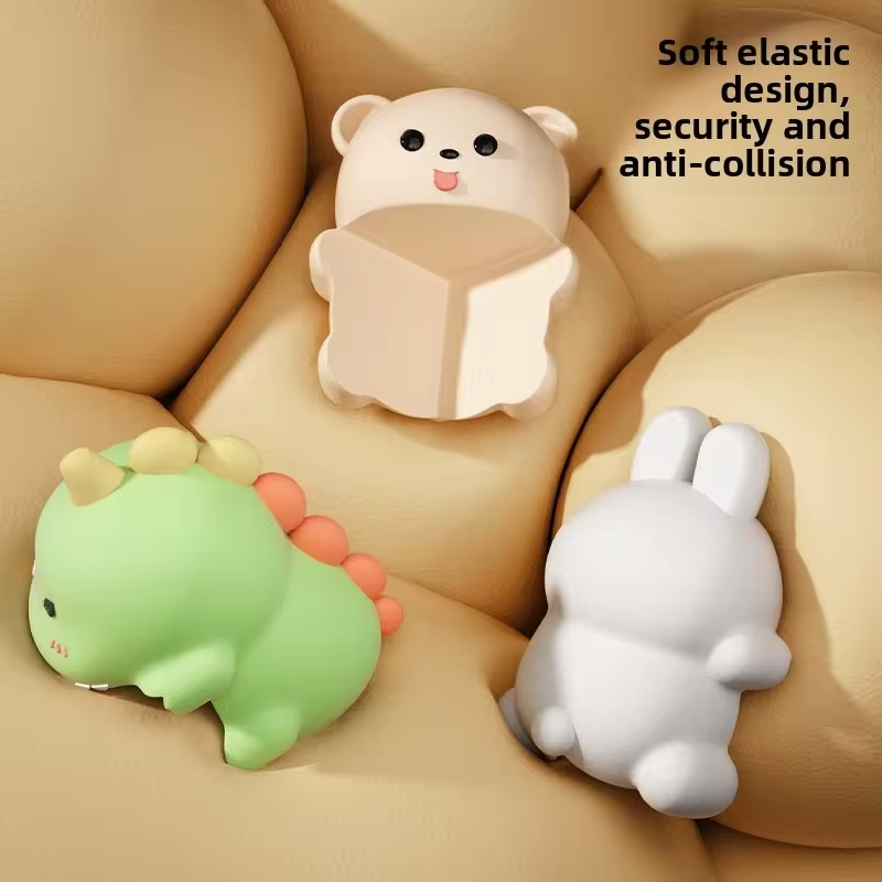 4/8pcs Mini Corner Protector Table Edge Soft Packaging Anti-Collision Strip For Children Cartoon Sticker Baby Protection