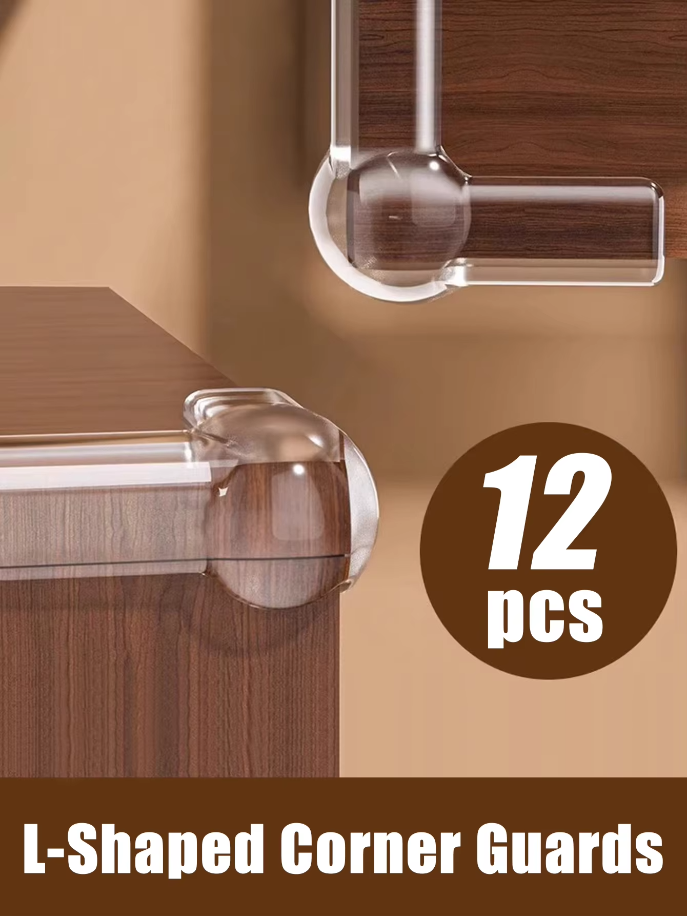 4/12PCS Transparent Furniture Corner Guards Baby Proofing Corner Protectors for Table Thick Soft Edge Bumpers for Kids Safety